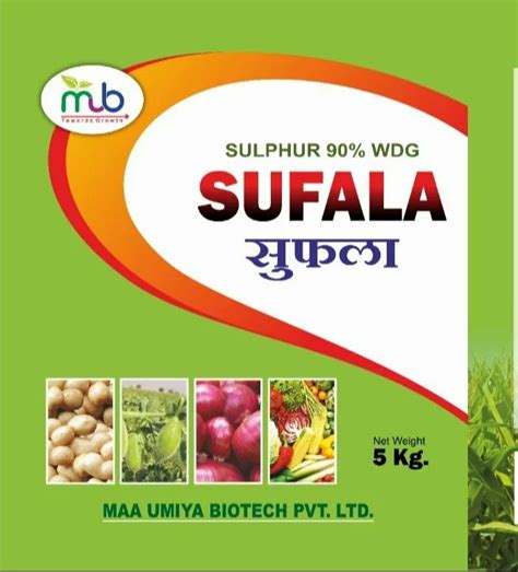 Powder Kg Sufala Sulphur Bio Fertilizers Vegetables Packaging Type