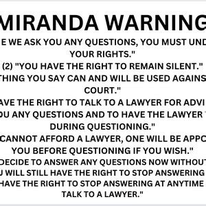 Miranda Warning SVG Etsy