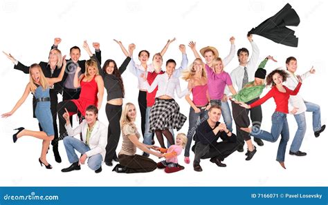 Happy people group stock image. Image of crazy, euphoria - 7166071