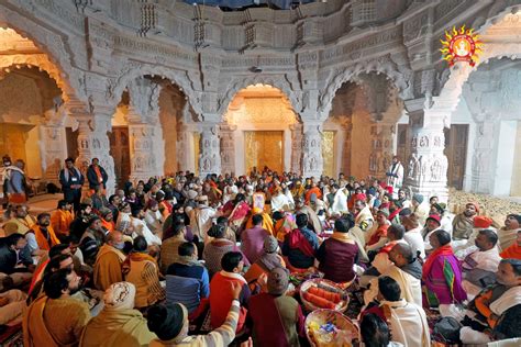 New Idol Of Lord Ram Placed In Sanctum Sanctorum Of Ayodhya Temple