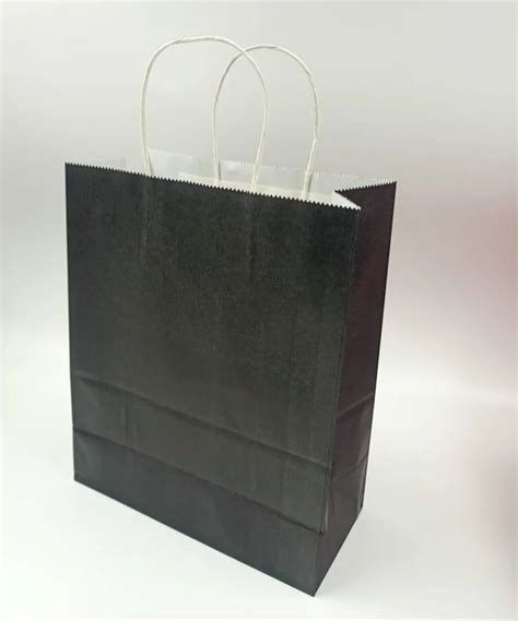 Black Kraft Paper Shopping Bags Capacity 5 Kg At Rs 3 Piece In