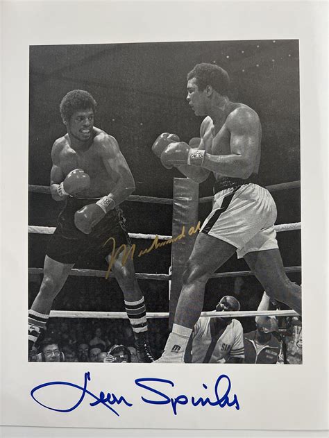 Muhammad Ali And Leon Spinks Signed Photo