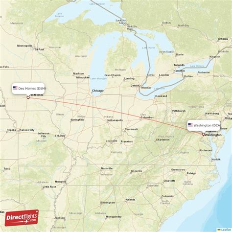 Direct Flights From Des Moines To Washington Dsm To Dca Non Stop