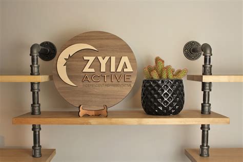 Personalized Zyia Active Round Sign Logo For Independent Etsy