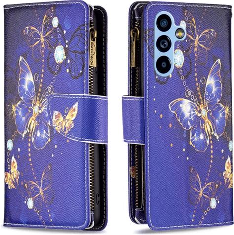 Bookcover Portemonnee Etui Geschikt Voor Samsung Galaxy A Vlinders