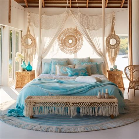 Boho Schlafzimmer In T Rkis Haus Gartentrends Home Decor Bedroom