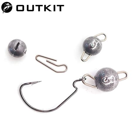 Outkit Pcs Lot Lead Head Sinker Soft Lure Hook G G G G Cheburashka