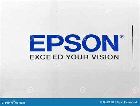 Epson Logo on Booth during CEE 2017 in Kiev, Ukraine Editorial Photo ...