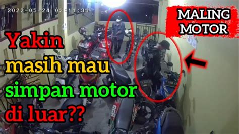 Curanmor Terbaru Motor Beat Di Parkiran Kos Digasak Maling Youtube