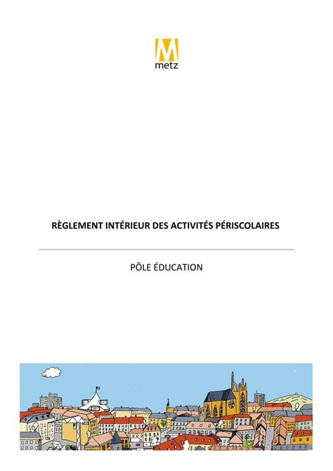 Pdf R Glement Int Rieur Des Accueils P Riscolaires R Glement