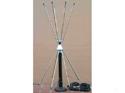 Radio Scanner Antenna Double Discone Desktop With RG58 Coax BNC Plug