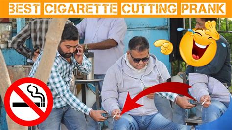 Cutting People S Cigarettes Prank Stop Smoking Prank Zorr Ka Jatka