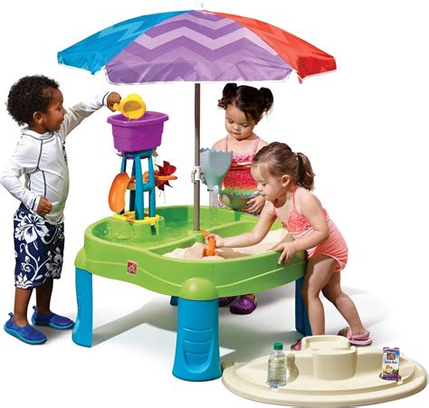 Step2 Splash And Scoop Bay Zand And Watertafel Met Parasol Inclusief Accessoire Set En