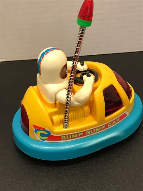 Vintage Battery Operated Plastic Bumper Car Toy New Old Stock Etsy