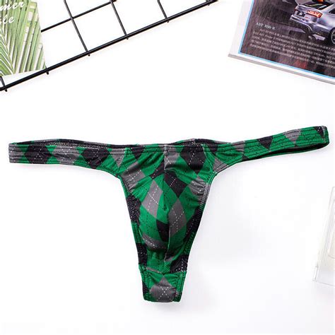 Mens Low Rise Bikini Thong G String Briefs Tanga Underwear Swimwear