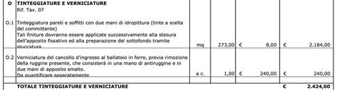 Computo Metrico Estimativo Per Ristrutturazione Spazio Company