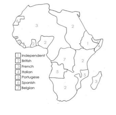 African Colonization Map Diagram | Quizlet