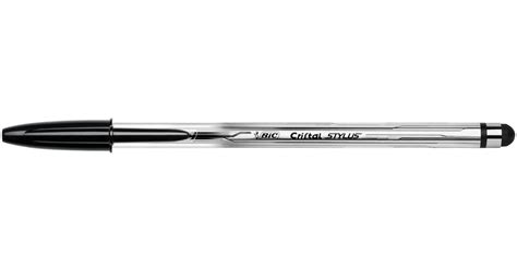 Bic Cristal Stylus Ballpoint Pen Black 12 Pack Pris