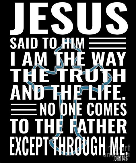 Jesus The Way Truth Life Christian Design BignCross Men Women Bible ...