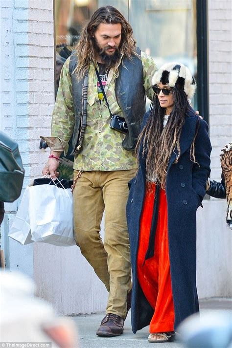 Jason Momoa And Lisa Bonet Take A Sunday Stroll With Their Children