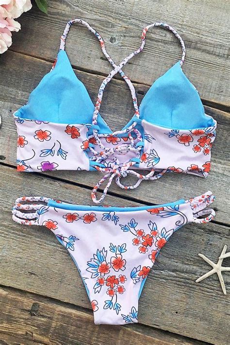 Cupshe Seaside Splendor Floral Bikini Set Bikinis Floral Bikini Set Bikini Set