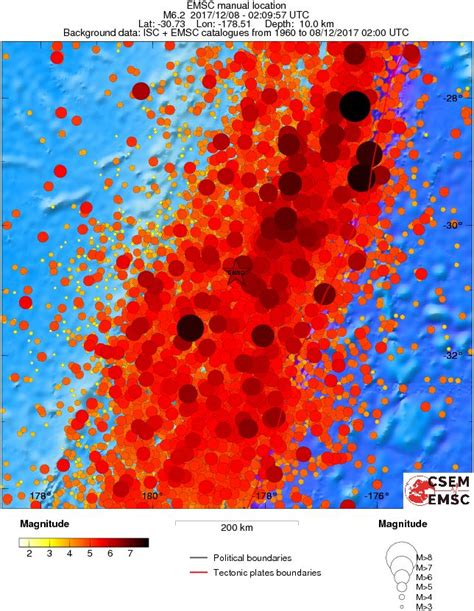 Strong And Shallow M6 2 Earthquake Hits Kermadec Islands The Watchers