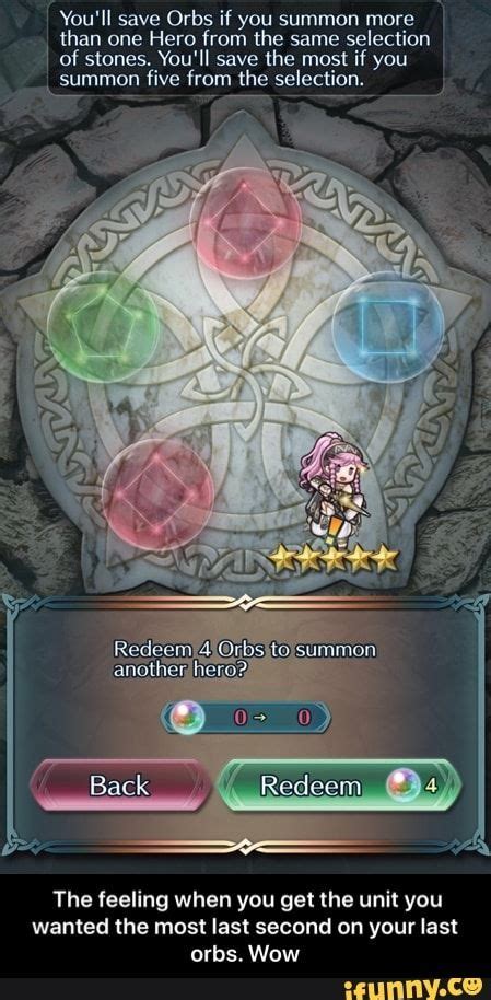 Youll Save Orbs If You Summon Morç W Than One Hero From The Same