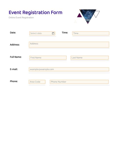 Microsoft Forms Event Registration Template