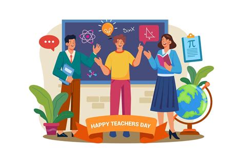 Teacher S Day Illustration Concept A Flat Illustration Isolated On White Background 10718152