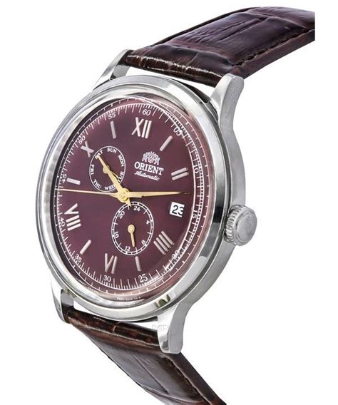 Orient Bambino Gmt Version Leather Strap Red Dial Automatic Ra