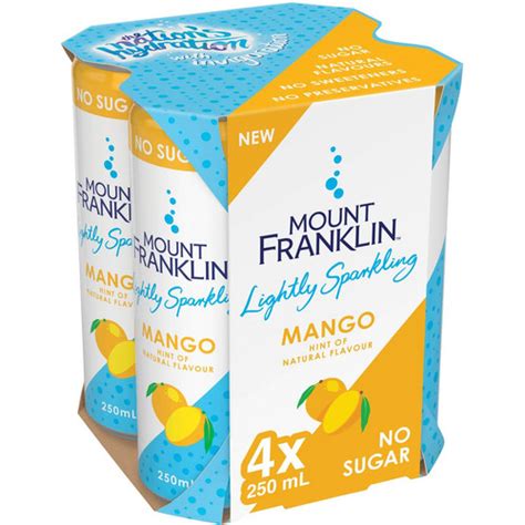 Mount Franklin Lightly Sparkling Mango Ml X Pack Zula Getz