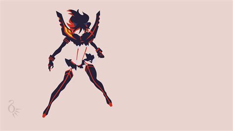 Kill La Kill Matoi Ryuuko Anime Anime Vectors Anime Girls Minimalism Wallpapers Hd