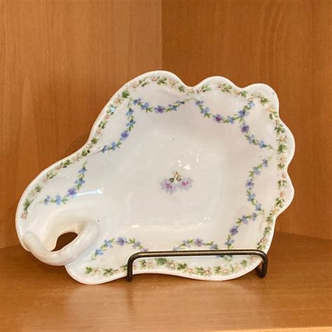 Floral Trinket Dish Etsy