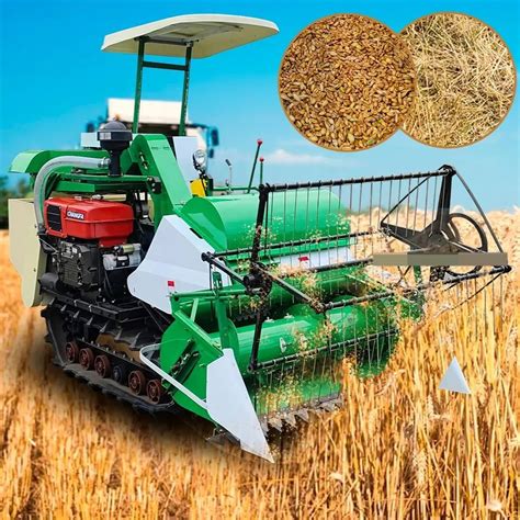 Wheat Harvesting Machine Mini Rice Combine Harvesters For Rice And