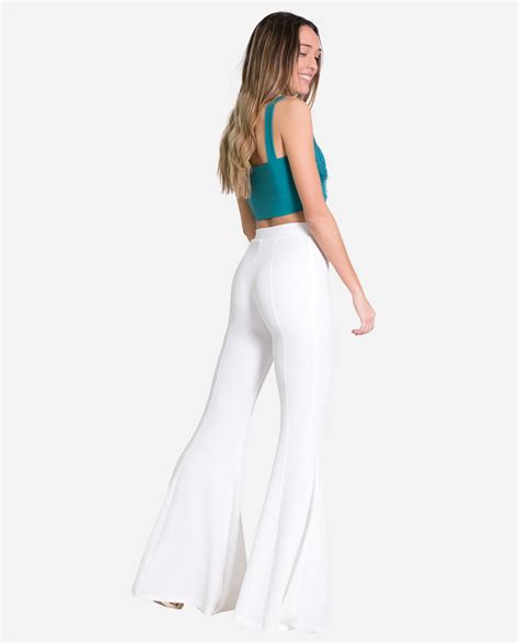 Venta Pantalones De Campana Blancos En Stock