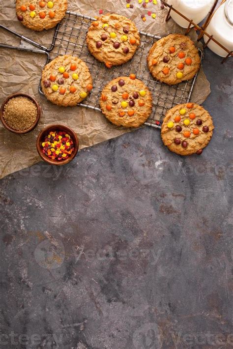 Fall cookies with candy 15761914 Stock Photo at Vecteezy