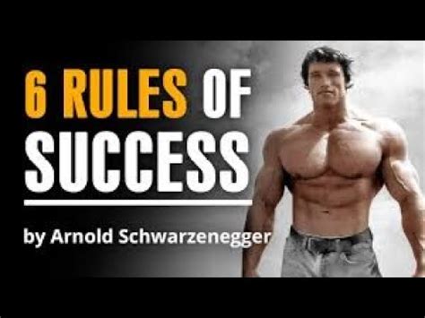 Arnold Schwarzenegger Rules Of Success Most Inspiring Ever Speech