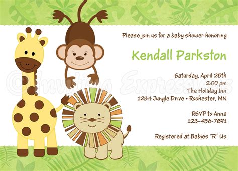 Safari Baby Shower Invitations | DolanPedia Invitations Ideas