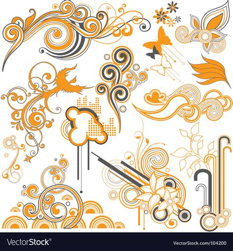 Design elements Royalty Free Vector Image - VectorStock