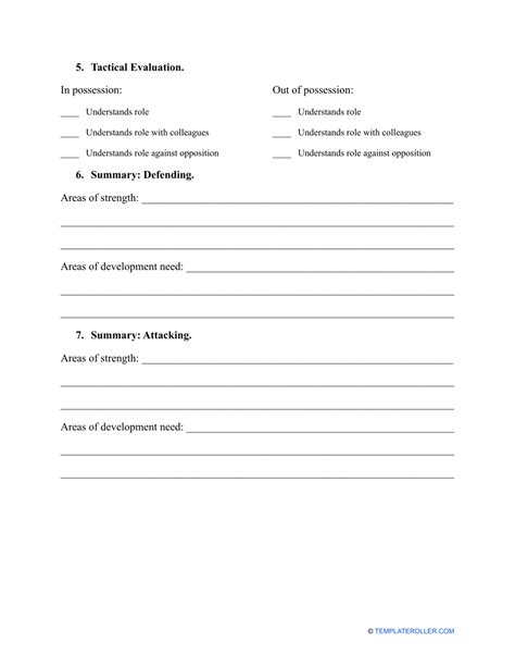 Player Evaluation Form Fill Out Sign Online And Download Pdf