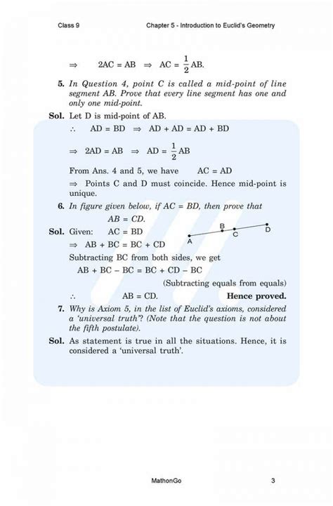 Ncert Solutions For Class 9 Maths Chapter 5 Exercise 51 Mathongo