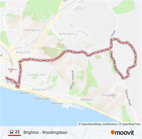 22 Route Schedules Stops Maps Brighton Updated