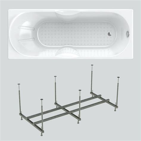 Акриловая ванна ALTBACH Лаура 120х70 на каркасе серия BACH - купить по ...