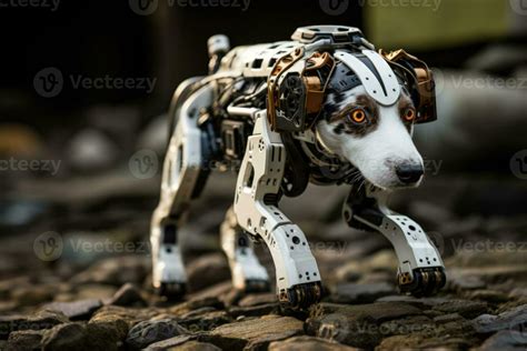 Robot dog showcasing advanced training sequences and functional ...