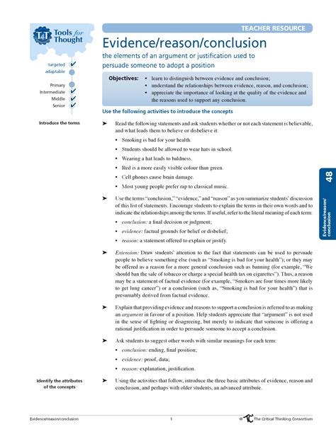 Refers To A Conclusion Based On Evidence In The Text