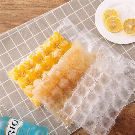 Custom Disposable 4X6 Cubes Sealing LDPE Plastic Ice Cube Freezer