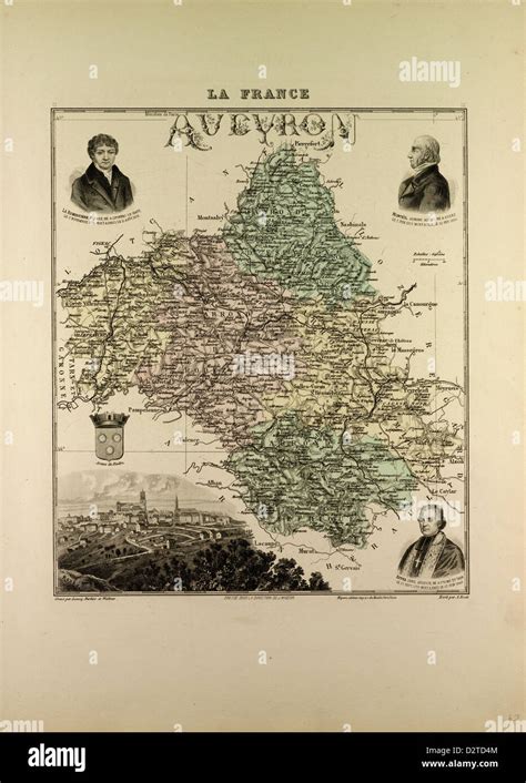 Map of aveyron hi-res stock photography and images - Alamy