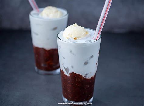 Red Bean Ice Drink Oh My Food Recipes