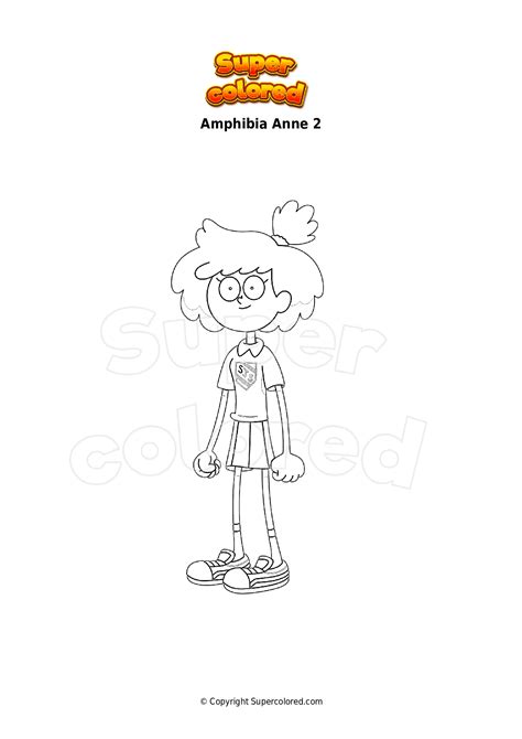 Dibujo Para Colorear Amphibia Anne 2 Supercolored