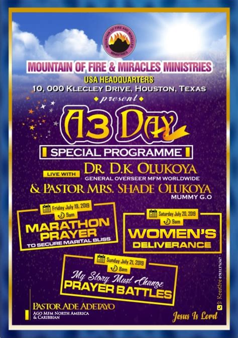 Blog Mountain Of Fire And Miracles Ministries